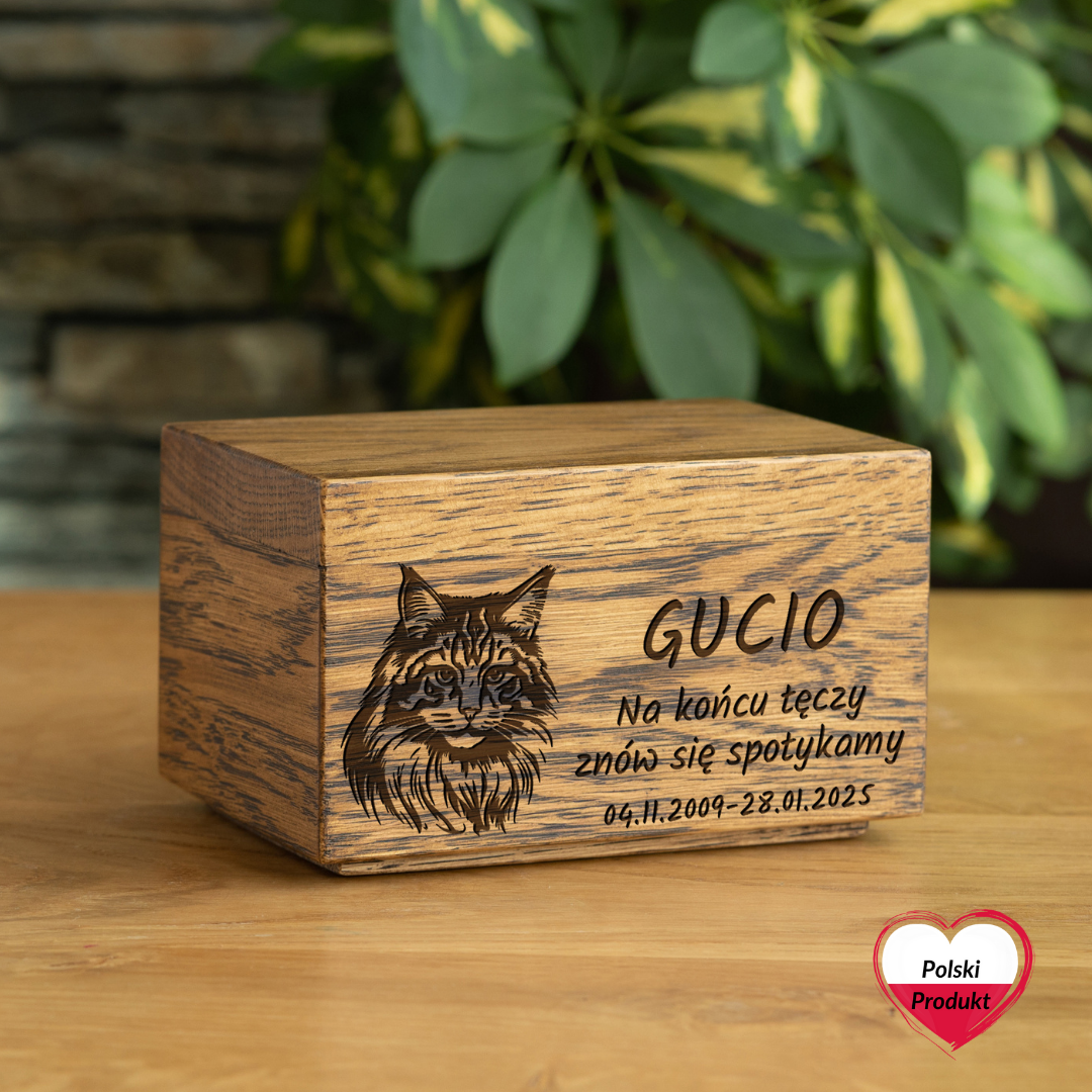 Urna dla psa z portretem